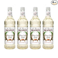 Monin - Pure Cane Syrup, Pure and Sweet, Great for Coffee, Tea, and Specialty Cocktails, Gluten-Free, Non-GMO (1 Liter, 4-Pack)