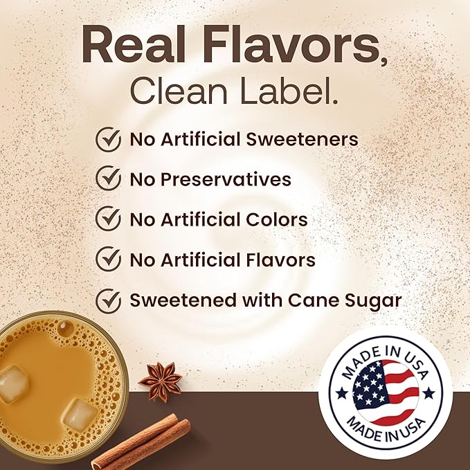 Dr. Smoothie Café Essentials Classic Latte – No Artificial Colors, Flavors, Sweeteners – Shelf Stable – 155mg of Caffeine per Serving – Great for Hot, Iced, & Frozen Frappes (3.5 lb Bag, 26 Servings)