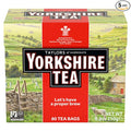 Yorkshire Tea, Red, Black Tea, Pillow Tea Bags, 80 Count (Pack of 5), Refreshing, Satisfying, and Strong, Classic British Breakfast Blend, Caffeinated, Enjoy Hot or Iced, 80 Teabags