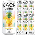 KACE Tea Pineapple Black Iced Tea, 10.8 Fl Oz (Pack of 12) - All-Natural Cold Brew with Asian Pineapple 65mg Caffeine, 320ml Can