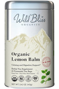 Organic Lemon Balm Tea - Caffeine Free Calming Herbal Tea - Pharmacopoeia Potency - 20 Plant Based Tea Bags