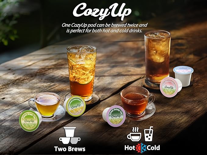 Cozy Up 36-Count English Breakfast Black Tea Pods Compatible with Keurig K-Cup Brewers