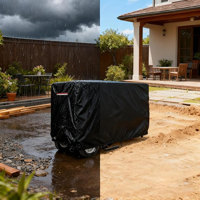 Outdoor Concrete Mixer Cover,Heavy Duty Waterproof Cement Mixers Cover,Made of Heavy-Duty 600D Oxford, All Weather Cement Mixer Covers(50.5"Dx31.5"Wx30"H)