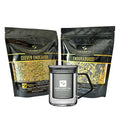 Pure And Easy Tea, EnduraBoost, Clever Endeavor & Glass Brewing Mug, Performance Tea Bundle, Caffeinated, 100% Natural Premium Loose Leaf Tea Blends, 200g/7.1oz