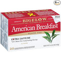 Bigelow American Breakfast Black Tea Bags, 20 Count Box (Pack of 6) Caffeinated Black Tea, 120 Tea Bags Total