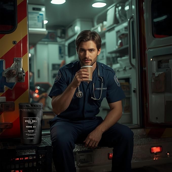 Steel Mill Coffee Co. Kenya AA Single-Origin Ground Coffee – Medium Roast – 100% Arabica Beans – Fresh-Roasted Gourmet Coffee – 2lb Bag