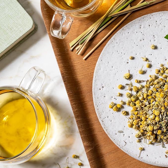 Rishi Tea Chamomile Medley Herbal Tea - Organic, Caffeine Free Sachet Bags, Calming Chamomile Flowers with Lemon Verbena & Mint - 15 Count (Pack of 1)