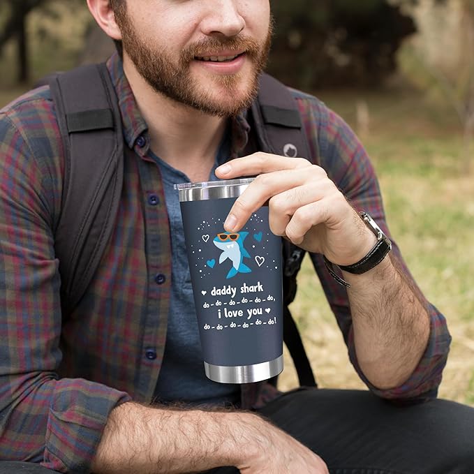 Christmas Gift For Dad - Birthday Gifts For Dad From Daughter, Son, Kids - Husband Gift - Birthday Present Ideas For Father, New Papa, Bonus Father From Daughter, Son - 20 Oz Tumbler