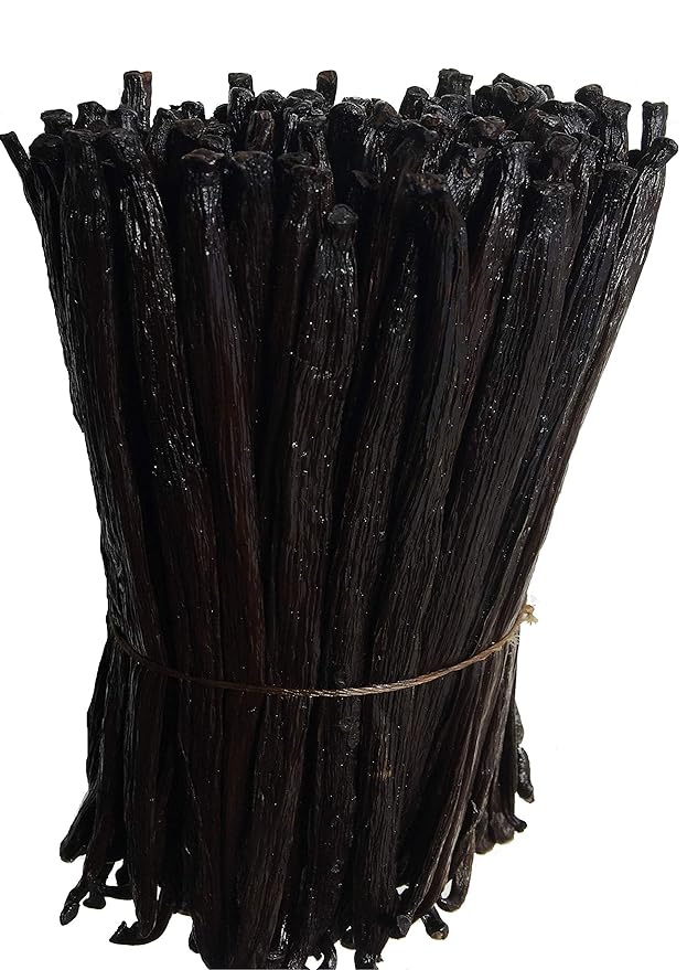 4oz Tahitian Vanilla Beans Grade A for Extract, Cooking and Baking by FITNCLEAN VANILLA| 0.25 Pound (1/4Lb) Bulk 5"-7" Fresh Gourmet Natural Raw NON-GMO Pods.