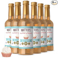 Matteo's Cupcake Syrup for Coffee, Lattes, Cappuccinos & Desserts – Sugar-Free Sweetener for Beverages, Keto Friendly, Zero Calories, Indulgent Flavor, Non-Alcoholic, Ideal for Hot Drinks 33.8oz (6pk)