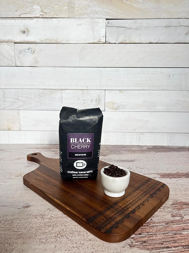 Coffee Beanery Black Cherry Flavored Coffee | 100% Specialty Arabica Coffee | 1 Bag 12oz bag (Fine) | Light-Medium Roast
