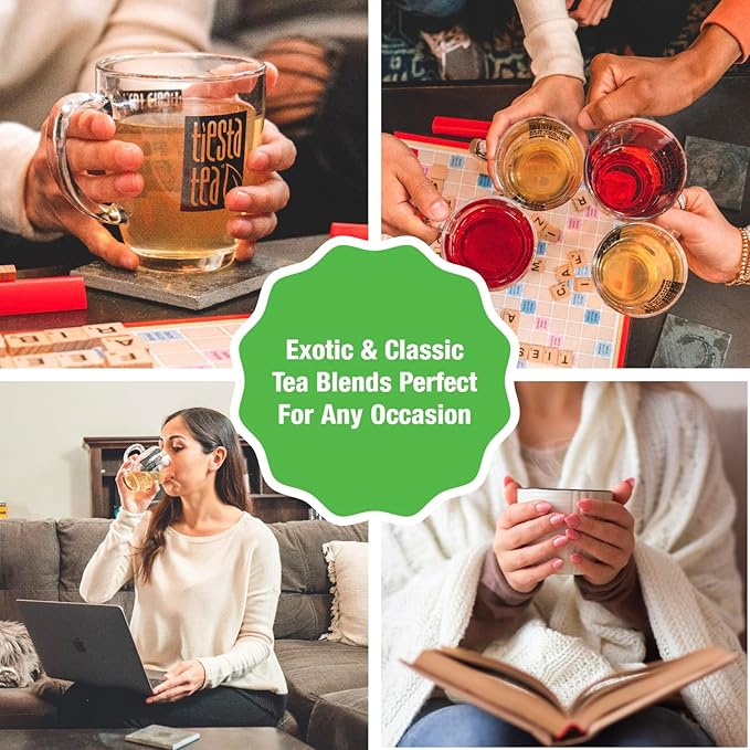 Tiesta Tea - Sour Green Apple, Loose Leaf, Tart Apple Green Tea, Medium Caffeinated Green Tea, Make Hot or Iced Tea Up to 20-25 Cups, 2 oz Resealable Pouch