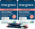 True Grace ElectroMag - 16 Stick Packs, Pack of 2 - Pink Lemonade - Electrolyte Powder for Rapid Hydration - Sodium, Potassium, Magnesium & Cordyceps - Zero Sugar & Carbs - Non-GMO - 32 Total Servings