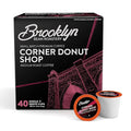 Brooklyn Beans Corner Donut Shop Gourmet Coffee Pods - Compatible with Keurig K Cup Brewers Including 2.0 Machines, 40 Count, Classic Donut Shop