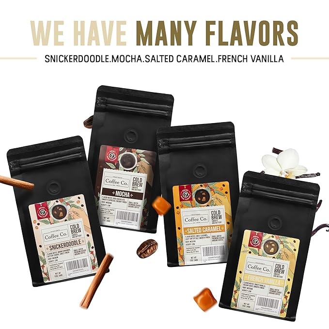 Inspired Coffee Co French Vanilla - 2lb Flavored Cold Brew Coffee Grounds