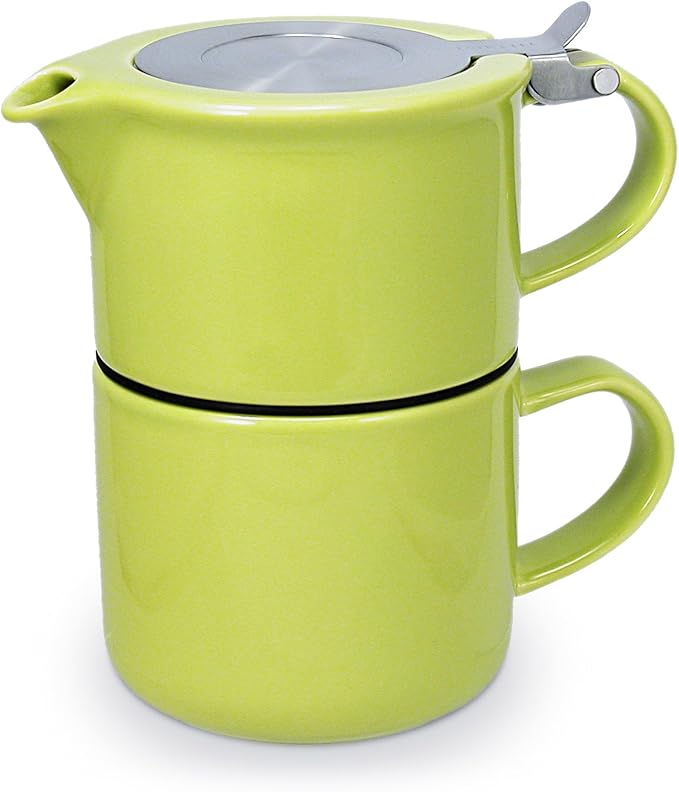 FORLIFE Tea for One with Infuser 14 ounces, Lime