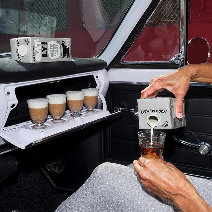Oatly Barista Edition Oat Milk - Crafted for Coffee | Dairy-Free, Plant-Based, Shelf-Stable Milk that makes Perfect Foam (32 oz, 6-pack)