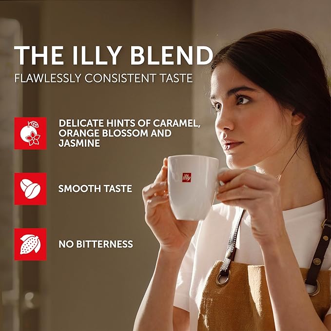 Illy Instant Coffee, Classico Medium Roast - Mild & Balanced - 100% Arabica - Smooth & Flavorful - Sealed for Freshness - 3.3oz can (Pack of 6)