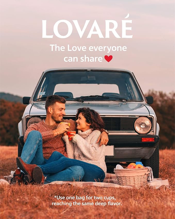 LOVARE Flower Assorted Tea Variety Pack 32 Pack, 4 Tastes - Made in Ukraine - Tea Bags Individually Wrapped - Royal Dessert, Alpine Herbs, Berry Jam, Rooibos Raspberry Assorted Tea Bags