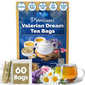 TOG999, Premium Valerian Dream Tea Bags | 60 Count | Herbal Blend with Valerian Root, Chamomile, Lavender, Rose Petal & Spearmint | Naturally Caffeine-Free, Relaxing Evening Tea. Vegan.