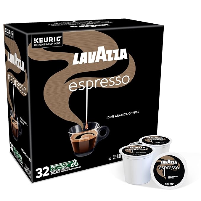 Lavazza Espresso Keurig K-Cup® Pods, Medium Roast, 100% Arabica (32 Pods)