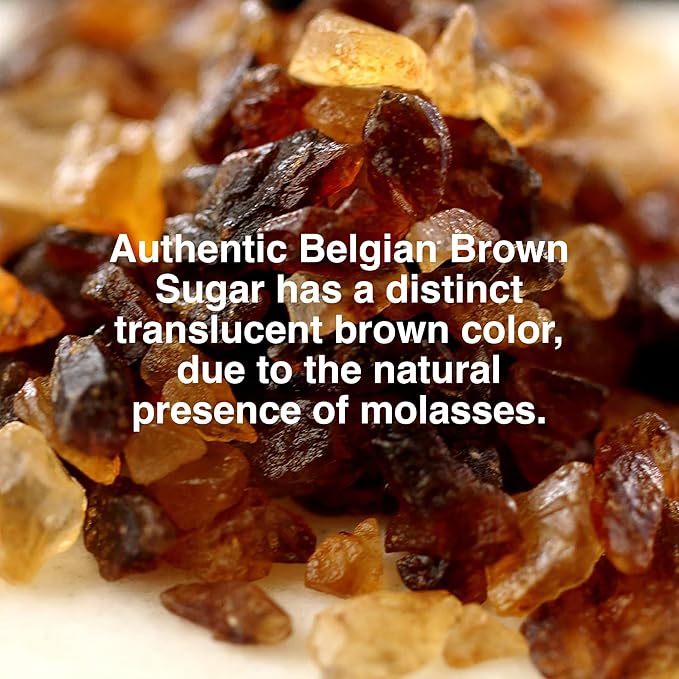 The Spice Lab Belgian Rock Sugar – Beet Sugar Crystals – Amber Sweetener For Tea & Coffee – Teavana - (10 Oz) - Natural Coarse Brown Sugar Alternative