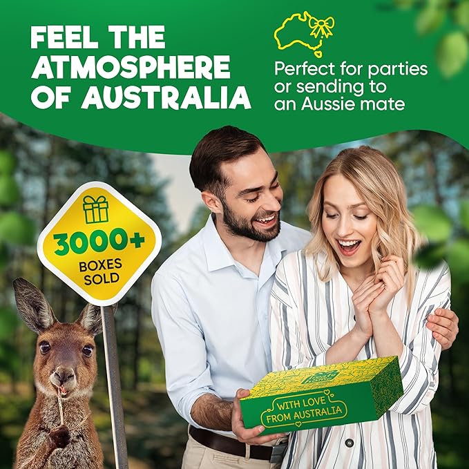 Australian Snack Gift Box Mega 29 Pack, Best Aussie Candy and Food Products, Authentic Taste of Australia, Large Snack Box - Australian Expats