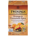Twinings Orange & Cinnamon Spice Herbal Tea Individually Wrapped Bags, 20 Count (Pack of 1), Naturally Caffeine-Free, Enjoy Hot or Iced, 20 Teabags