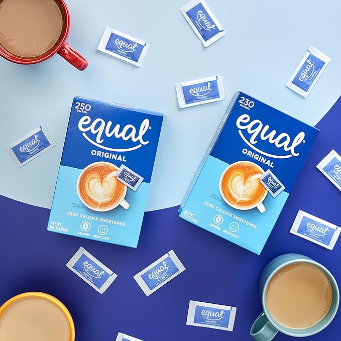EQUAL 0 Calorie Sweetener, Sugar Substitute, Zero Calorie Sugar Alternative Sweetener Packets, Sugar Alternative, 230 Count, Pack of 3