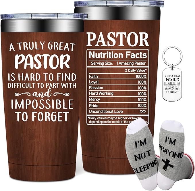 Pastor Gifts for Men - Pastor Christmas Appreciation Gifts - Thank You, Religious, Christian Gift for Pastors - 20oz Tumbler