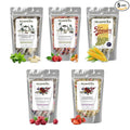Nelson's Tea Caffeine Free Sampler Pack - Loose Leaf Tea Sampler - Peppermint White Chocolate, Glass Slipper, Hoosier Kettle Corn, Raspberry Hibiscus, Strawberry Orange Peach - 2 Oz Sizes