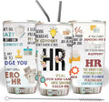 Hurman Resources Tumbler - Stainless Steel 20oz Straw Lid, HR Gifts For Women Men, Human Resources Professional Day Gifts For Coworkers Funny, HR Coffee Cups For Employees Staffs (HR05)