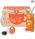 Johou Unsweetened Iced Black Tea Specially Ground Taiwan Tea Full-Flavor Pods, Compatible with All K-Cup Brewers & Keurig 2.0, 24 pods