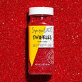 Supernatural Twinkles Sprinkles, Ruby Red Sanding Sugar, Dye-Free, Vegan, 3oz, Made in USA