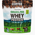 Opportuniteas Grass Fed Coffee Whey Isolate Protein Powder – 27 g Protein per Serving, Heavy-Metal Tested, Made with Real Colombian Coffee, Non-GMO, Hormone-Free, Sourced from Ireland, 2.5 lb