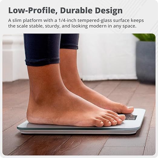 Greater Goods Digital AccuCheck Bathroom Scale for Body Weight, Capacity up to 400 lbs, Batteries Included, Pearl Gray