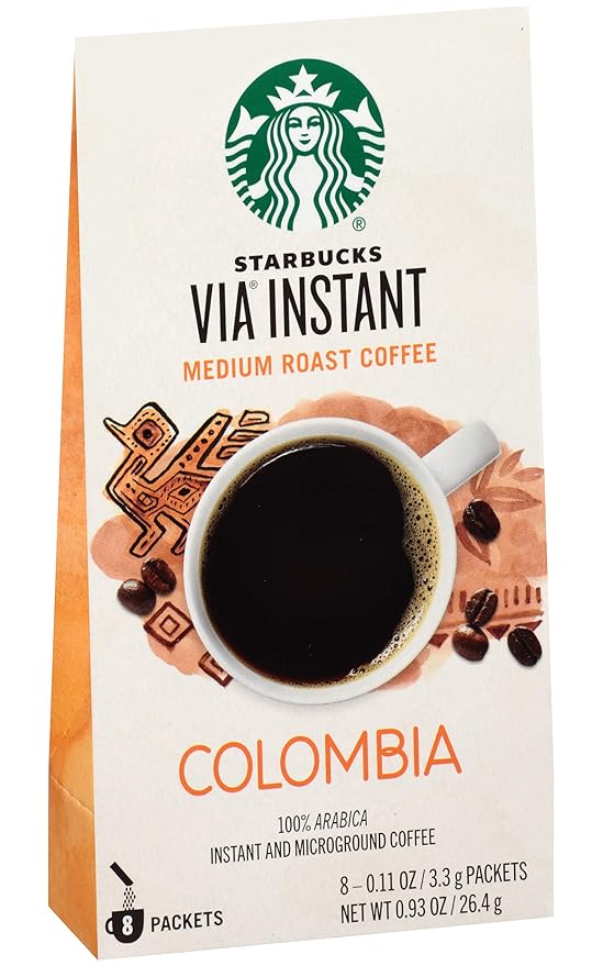 Starbucks VIA Colombia Coffee, 8ct (Pack of 6)