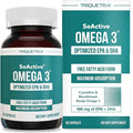 SoActive® Omega 3 EPA & DHA | Free Fatty Acid Form Omega 3 | Near Perfect Absorption – Up to 95% Absorption Rate | Bloodstream Ready EPA & DHA – More Effective Than Fish Oil & Krill Oil (60 Capsules)