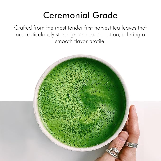 Heapwell Japanese Matcha – Premium & Ceremonial & AAA Grade Matcha Tea | Authentic Japanese Origin (1.05oz (30g), Finest AAA Ceremonial Grade)