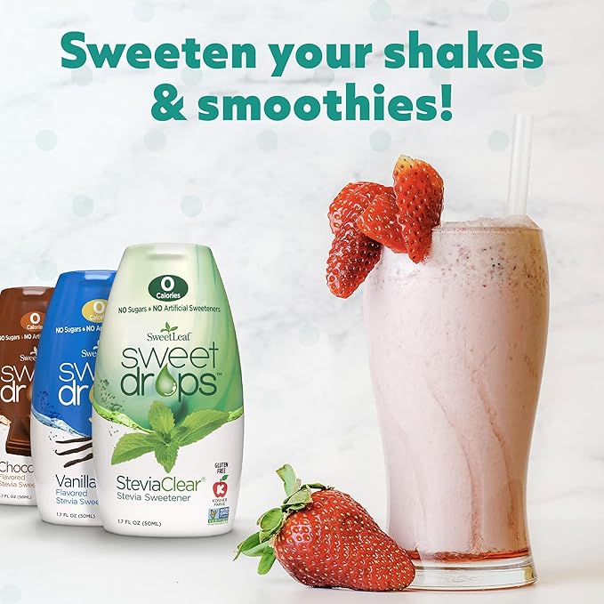 SweetLeaf Sweet Drops Coconut Stevia Liquid Sweetener - Flavor Foods, Keto Coffee with Sugar Free, Zero Calorie, Non-Glycemic Response SweetLeaf Stevia Drops, 1.7 Fl Oz Ea (Pack of 6)