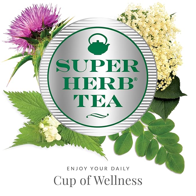 The Republic of Tea — Raspberry Leaf SuperHerb Tea Tin, 36 Herbal Tea Bags, Naturally Caffeine-Free