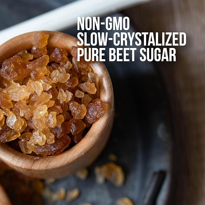 The Spice Lab Belgian Rock Sugar – Beet Sugar Crystals – Amber Sweetener For Tea & Coffee – Teavana - (10 Oz) - Natural Coarse Brown Sugar Alternative