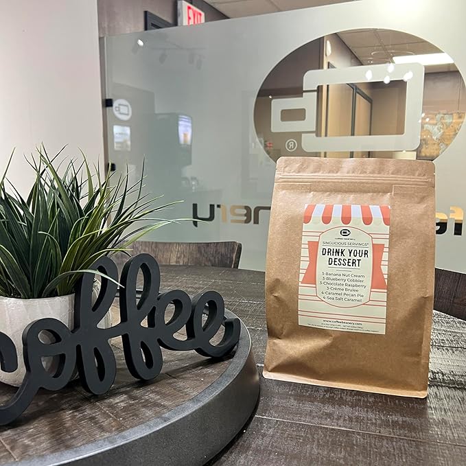 Drink Your Dessert Coffee Pod Flavored Coffee Sampler | 20ct | Light-Medium Roast