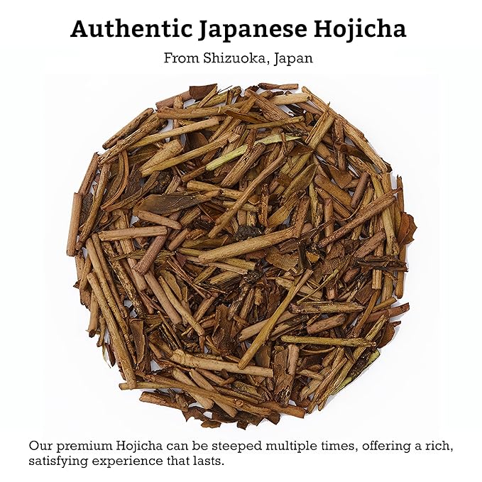 SUGIMOTO TEA Japanese Hojicha Roasted Green Tea Loose Leaf 2.0 oz (57 g) Pack of 1