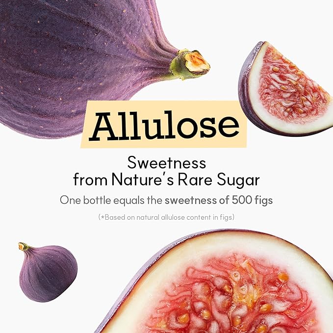 My Normal Keto Allulose Large Size, Allulose 99.52%, Monk Fruit, Stevia Blend Thin Syrup, Zero Calorie Sweetener, 1:1 Sugar Substitute, Low Glycemic, Gluten Free, Zero Net Carbs, Zero Sugar (32oz)