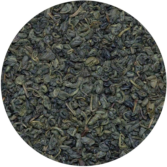 Tiesta Tea - Chinese Gunpowder, Loose Leaf, Traditional Smoky Green Tea, Premium Aromatic Blend, Medium Caffeinated, Make Hot or Iced & Brews Up to 200 Cups, 16 Ounce Resealable Bulk Pouch