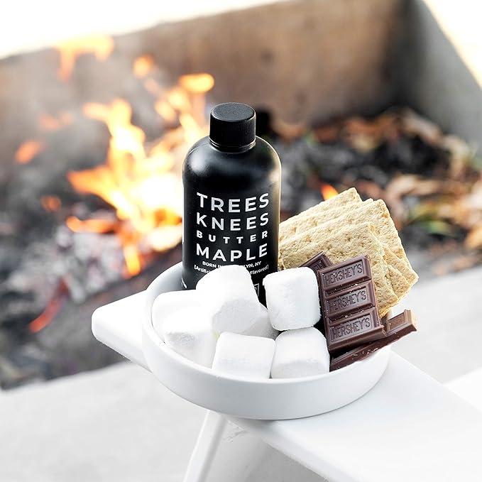 Trees Knees Butter Maple Syrup, Grade-A Organic Maple Syrup Infused with Savory Sea Salt, Vegan, Gluten Free & Made in the USA, Pure & All Natural, 11.5oz