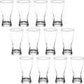 DISCOUNT PROMOS Pilsner Glasses 13.25 oz. Set of 12, Bulk Pack - Made in the USA, Perfect for Hotels, Restaurants, Bars and Even Party Favors - Clear