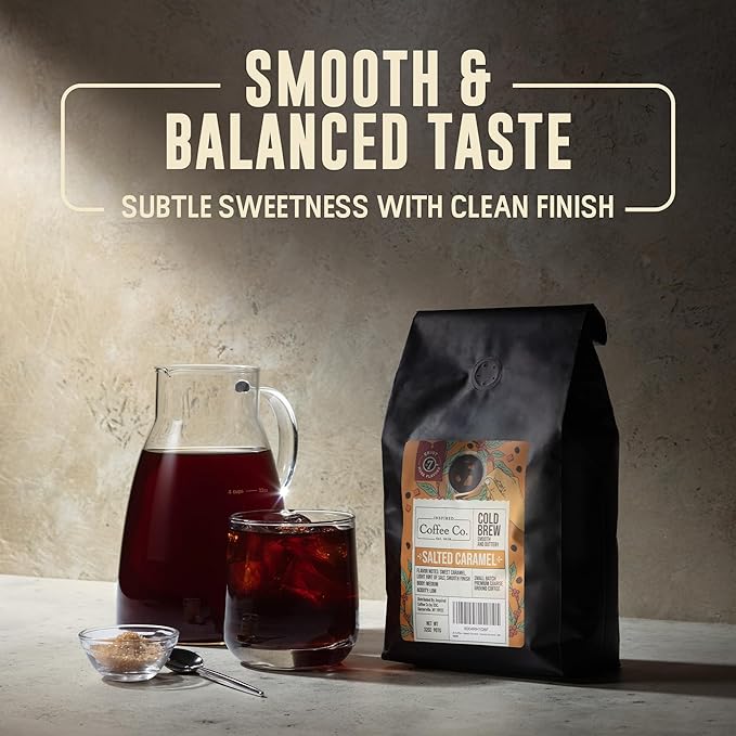 Inspired Coffee Co Salted Caramel - 2lb Flavored Cold Brew Coffee Grounds