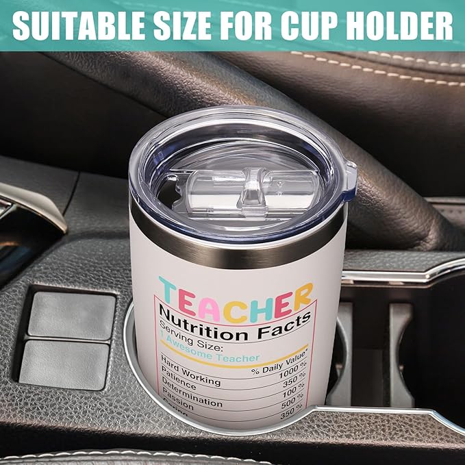 Teacher Gifts for Women, Christmas Appreciation Gift for Teacher, 20 OZ Tumbler Teachers Gifts from Student, Big Heart Insulated Cup Unique Graduation Thank You Retirement Birthday Gift for Teachers